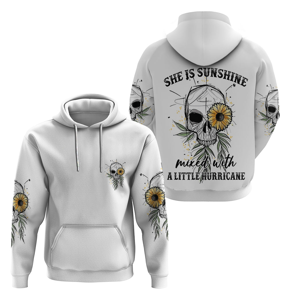 She Is Sunshine Skull Sunflower Hoodie TS04