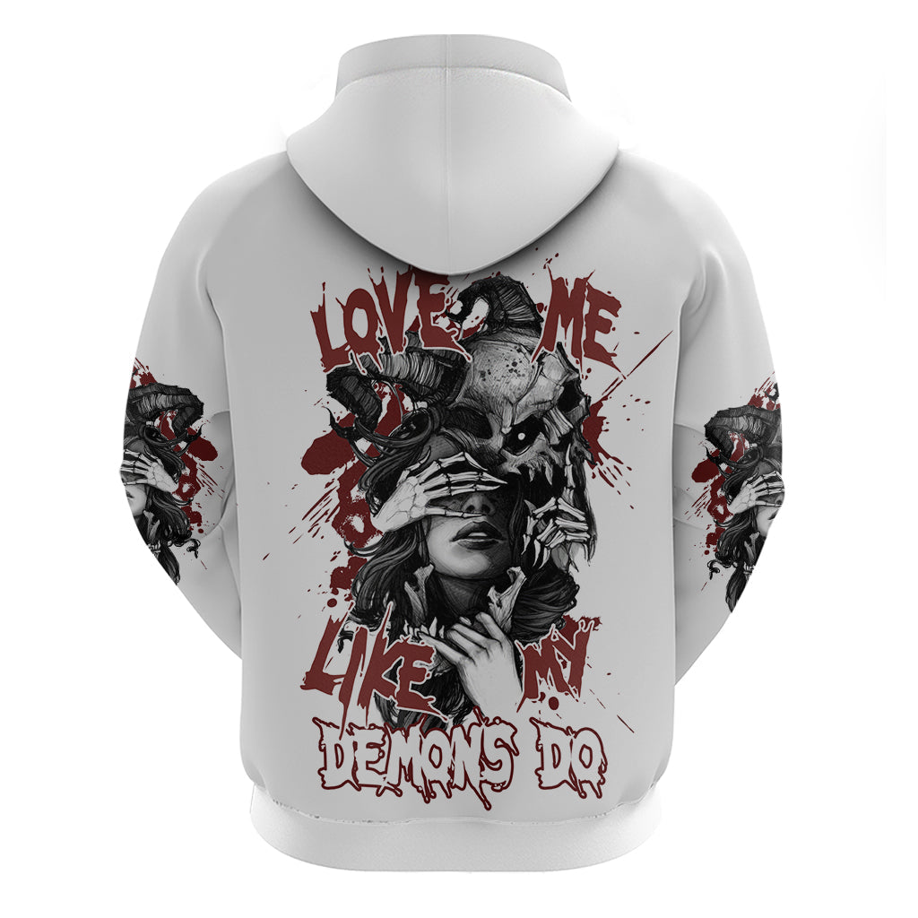 Love Me Like My Demons Do Skull Hoodie TS04