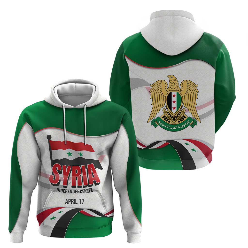 Syria Independence Day Hoodie with National Flag and Emblem TS04