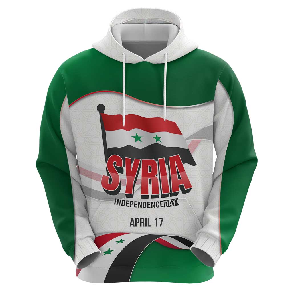 Syria Independence Day Hoodie with National Flag and Emblem TS04
