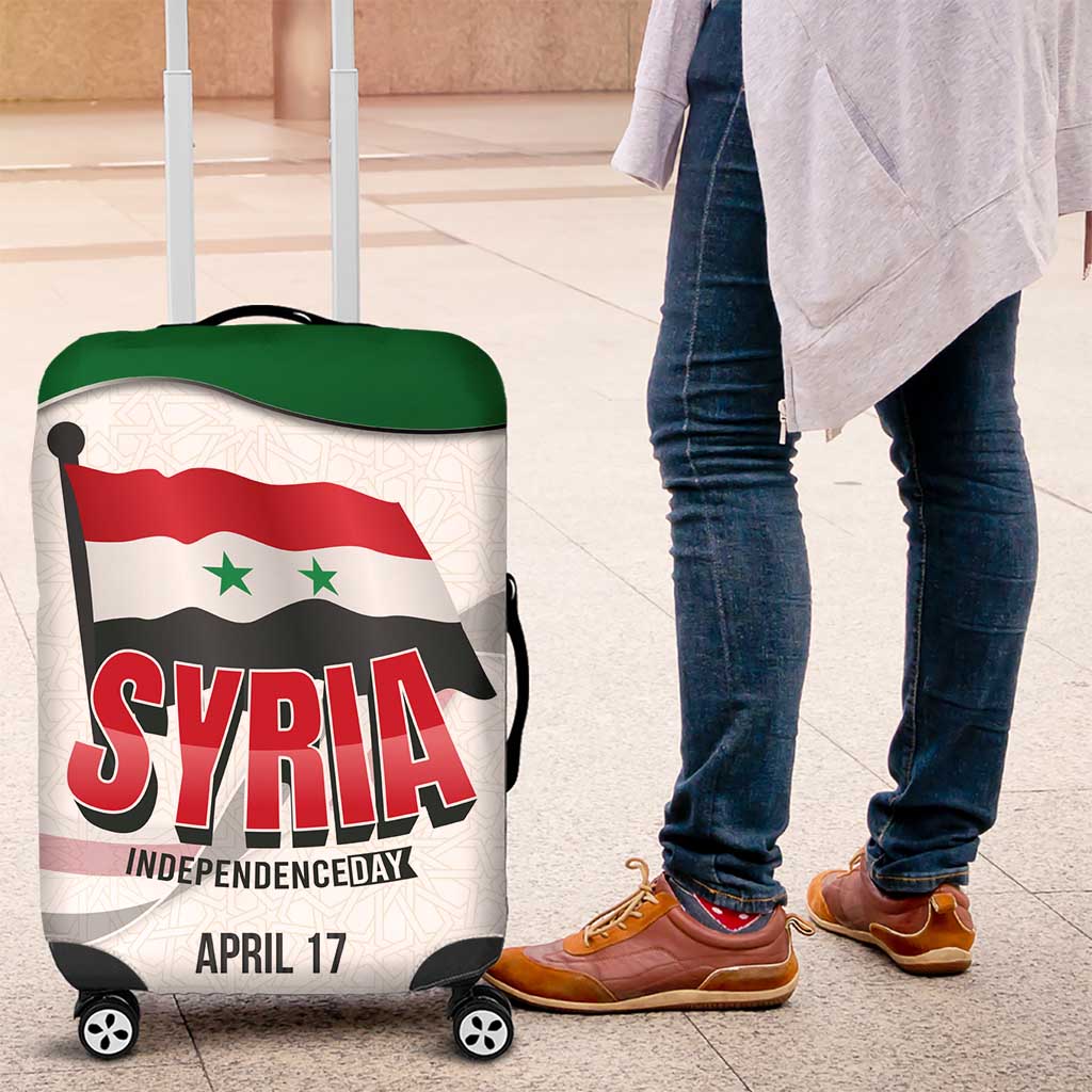 Syria Independence Day Luggage Cover with National Flag and Emblem TS04