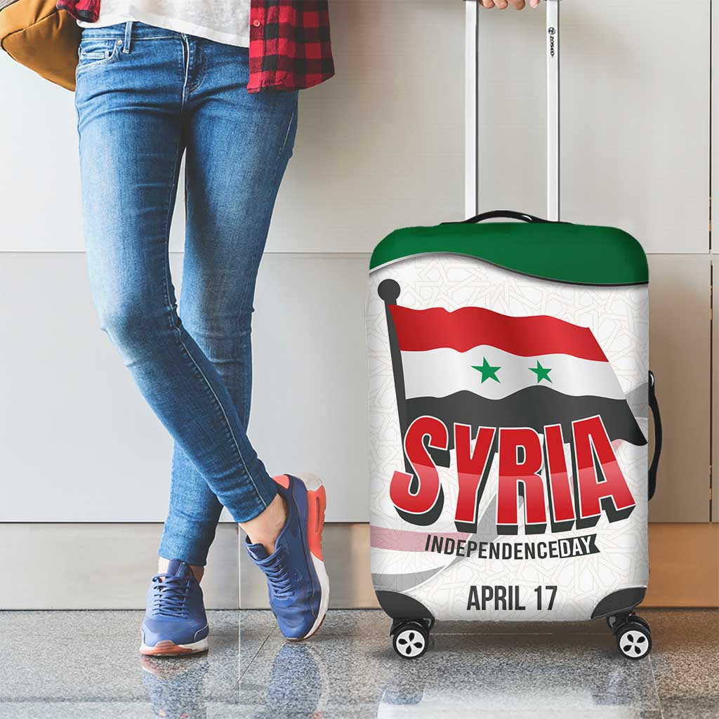 Syria Independence Day Luggage Cover with National Flag and Emblem TS04