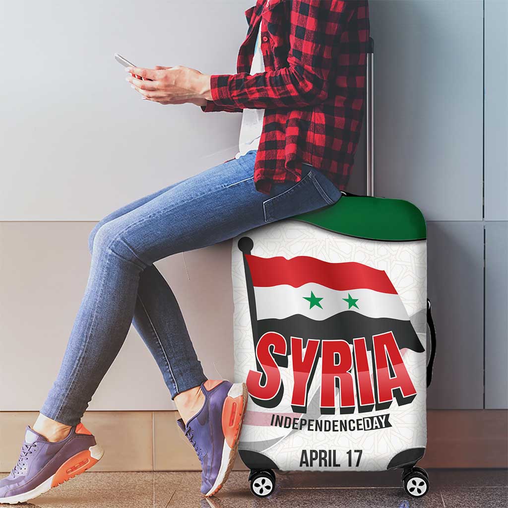 Syria Independence Day Luggage Cover with National Flag and Emblem TS04