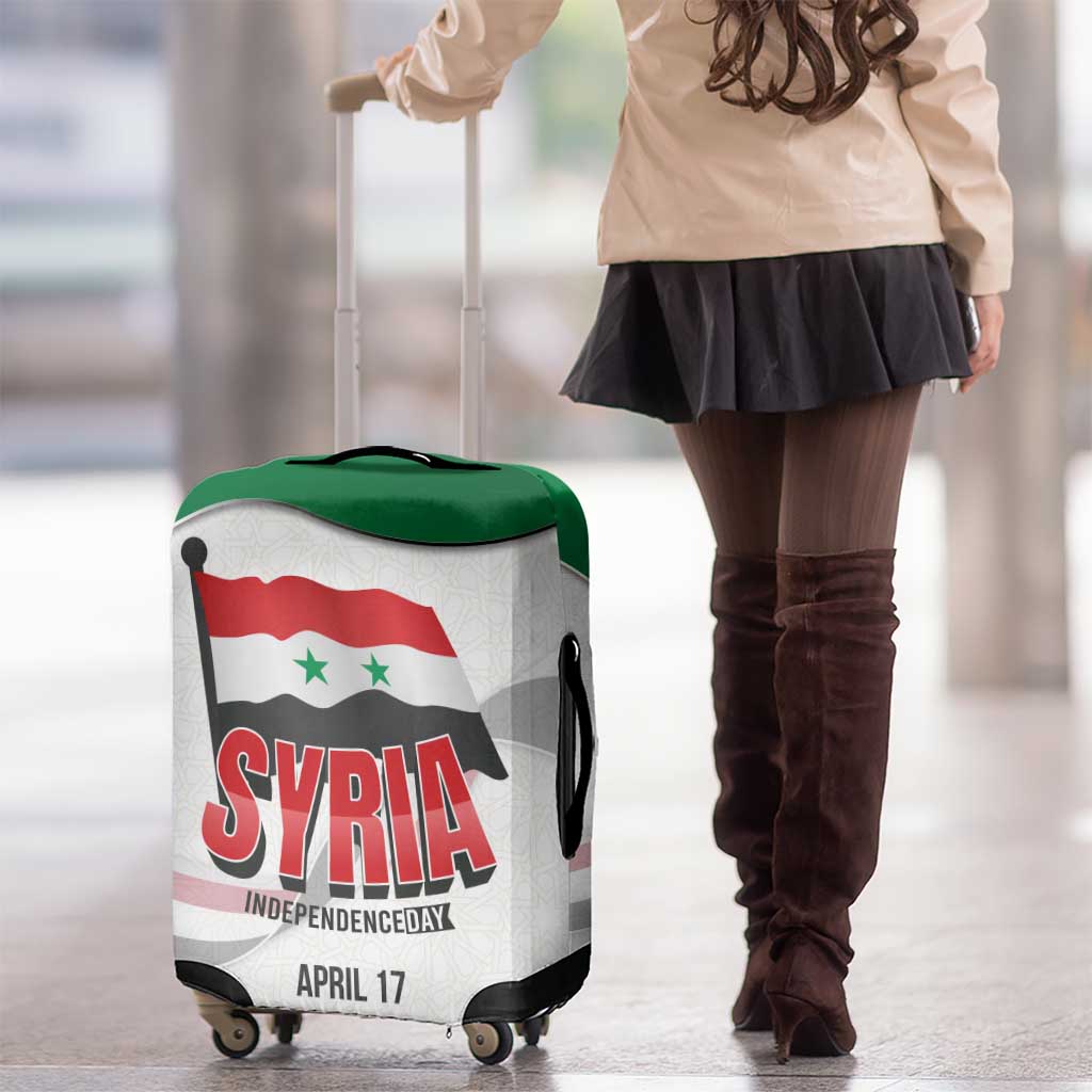 Syria Independence Day Luggage Cover with National Flag and Emblem TS04