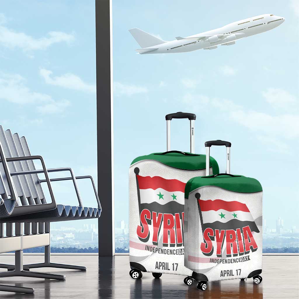 Syria Independence Day Luggage Cover with National Flag and Emblem TS04