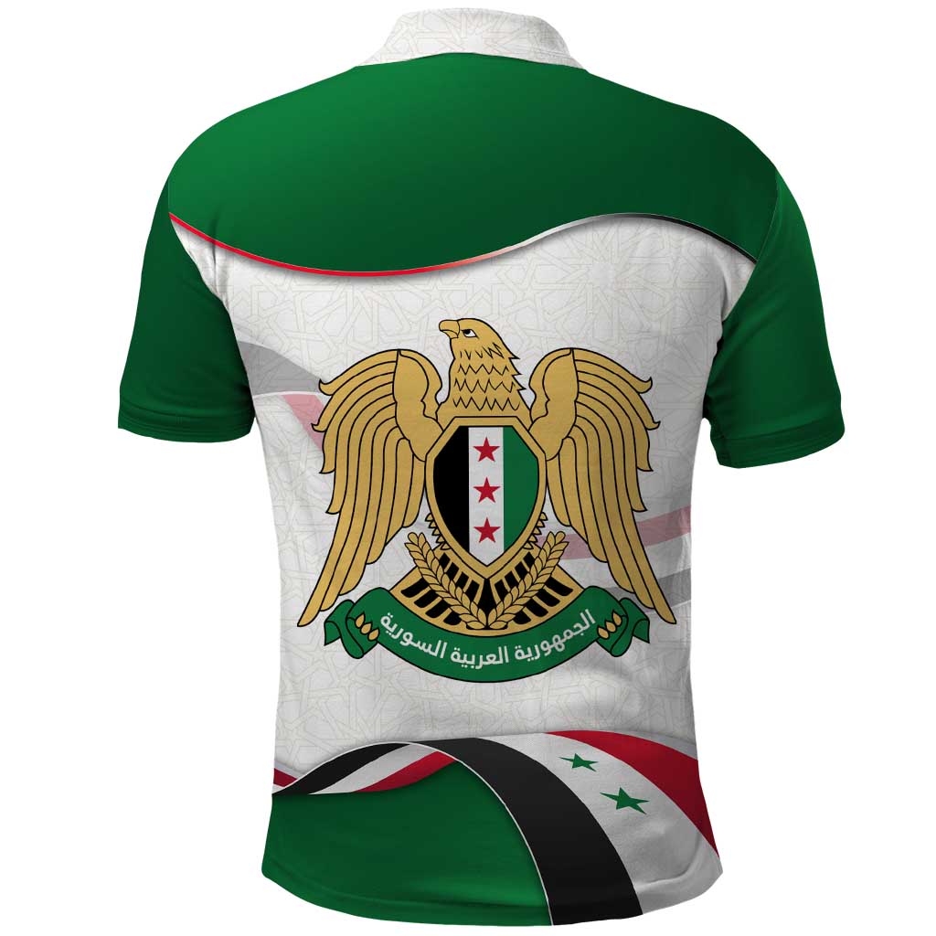 Syria Independence Day Polo Shirt with National Flag and Emblem TS04
