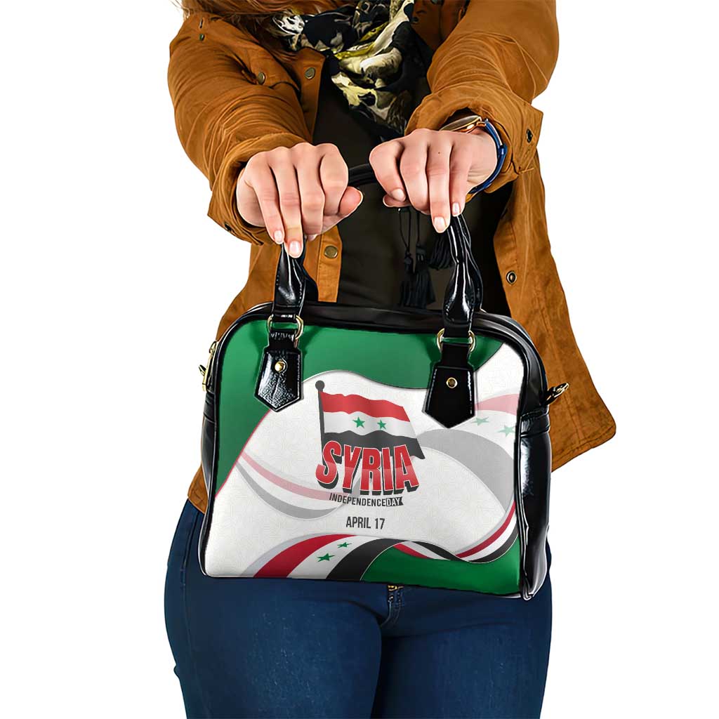 Syria Independence Day Shoulder Handbag with National Flag and Emblem TS04