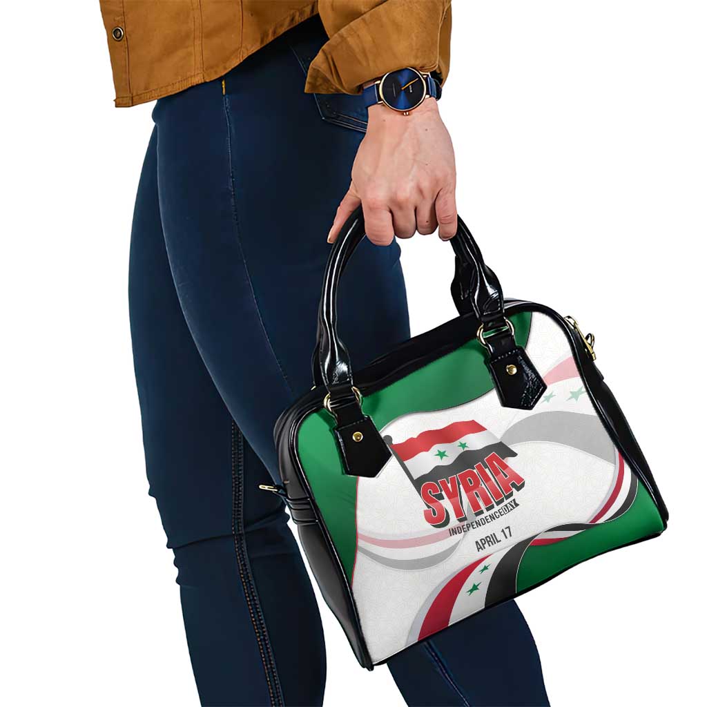 Syria Independence Day Shoulder Handbag with National Flag and Emblem TS04