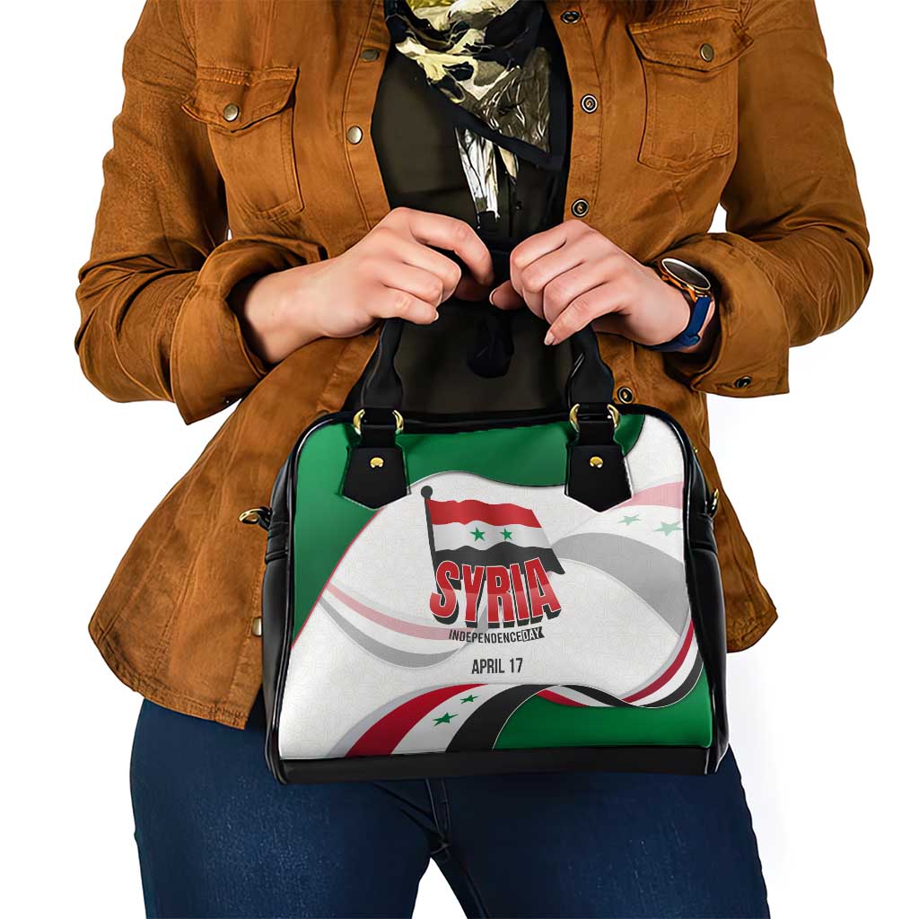Syria Independence Day Shoulder Handbag with National Flag and Emblem TS04