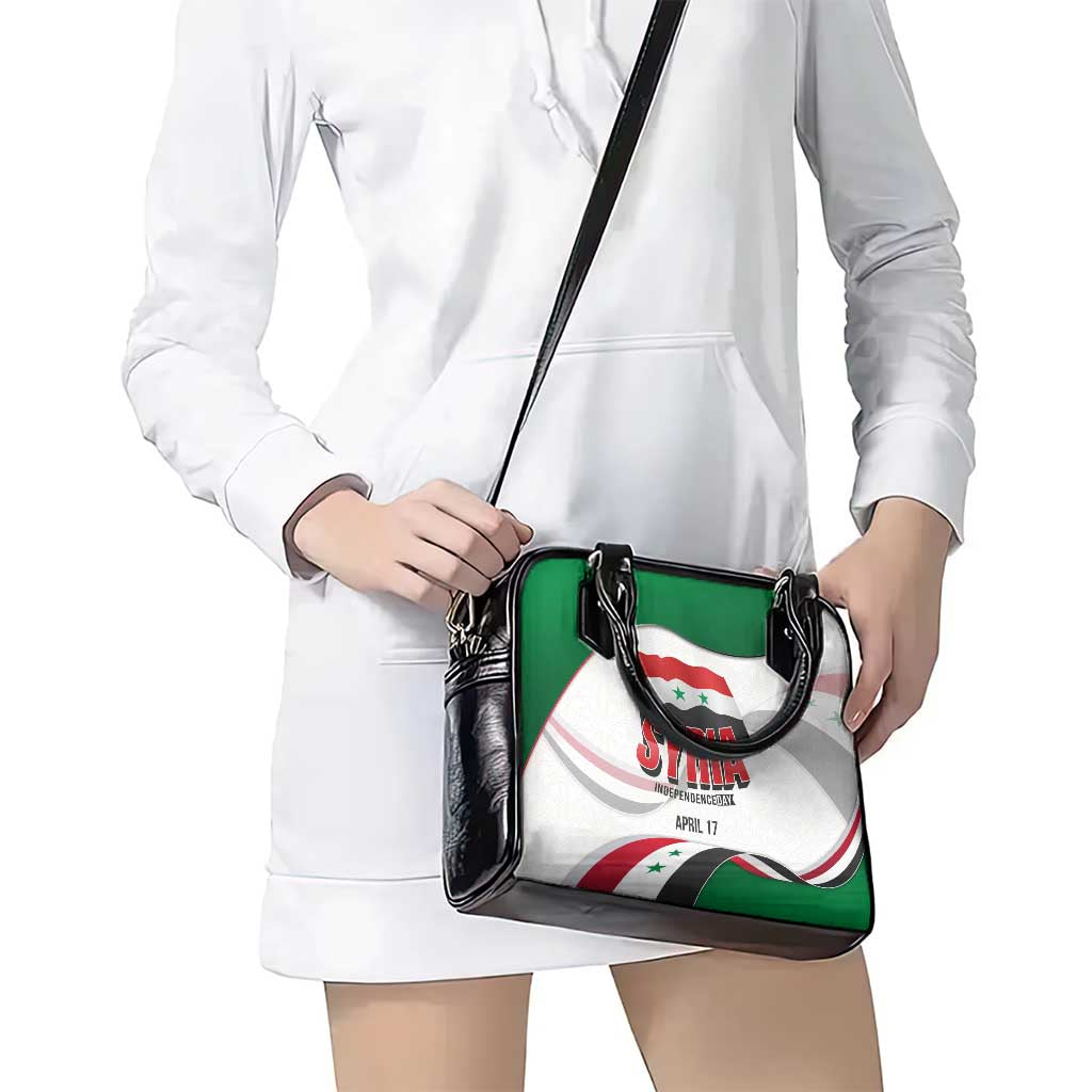 Syria Independence Day Shoulder Handbag with National Flag and Emblem TS04