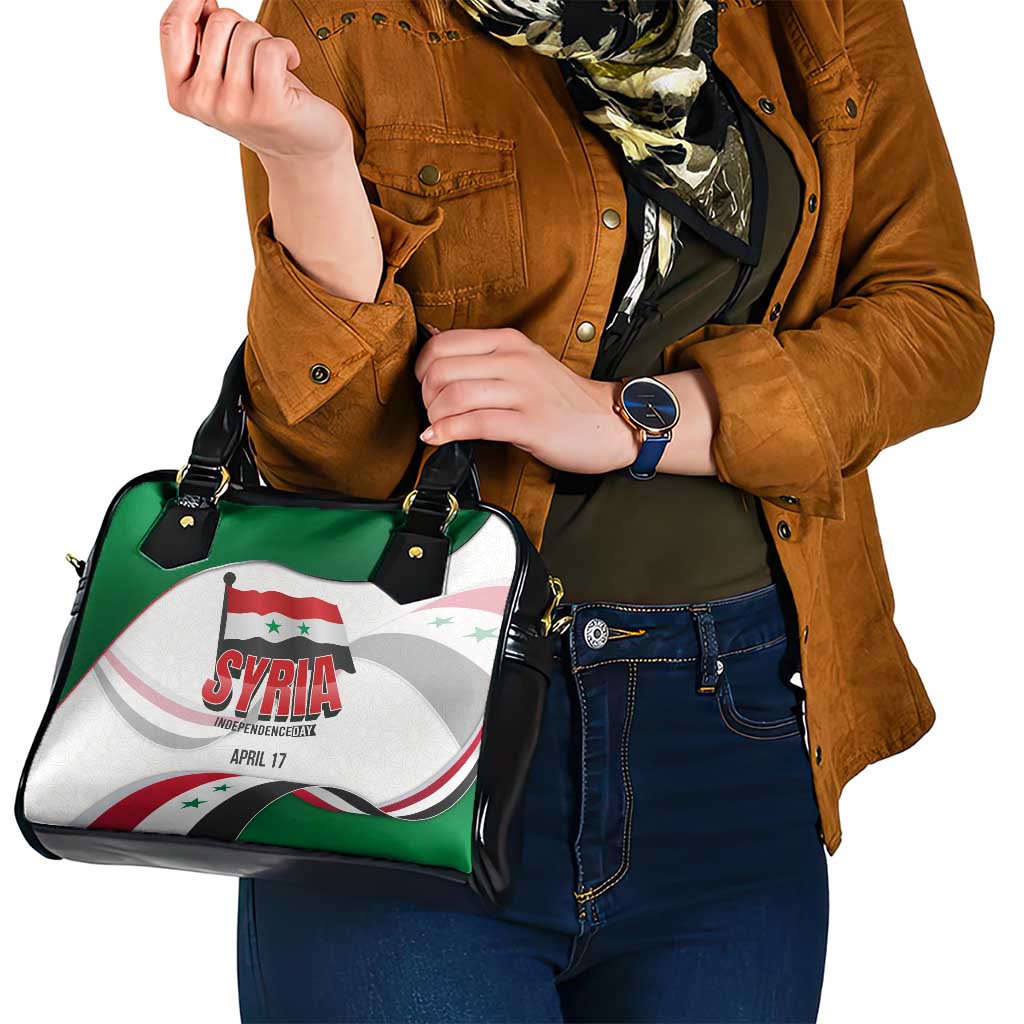 Syria Independence Day Shoulder Handbag with National Flag and Emblem TS04