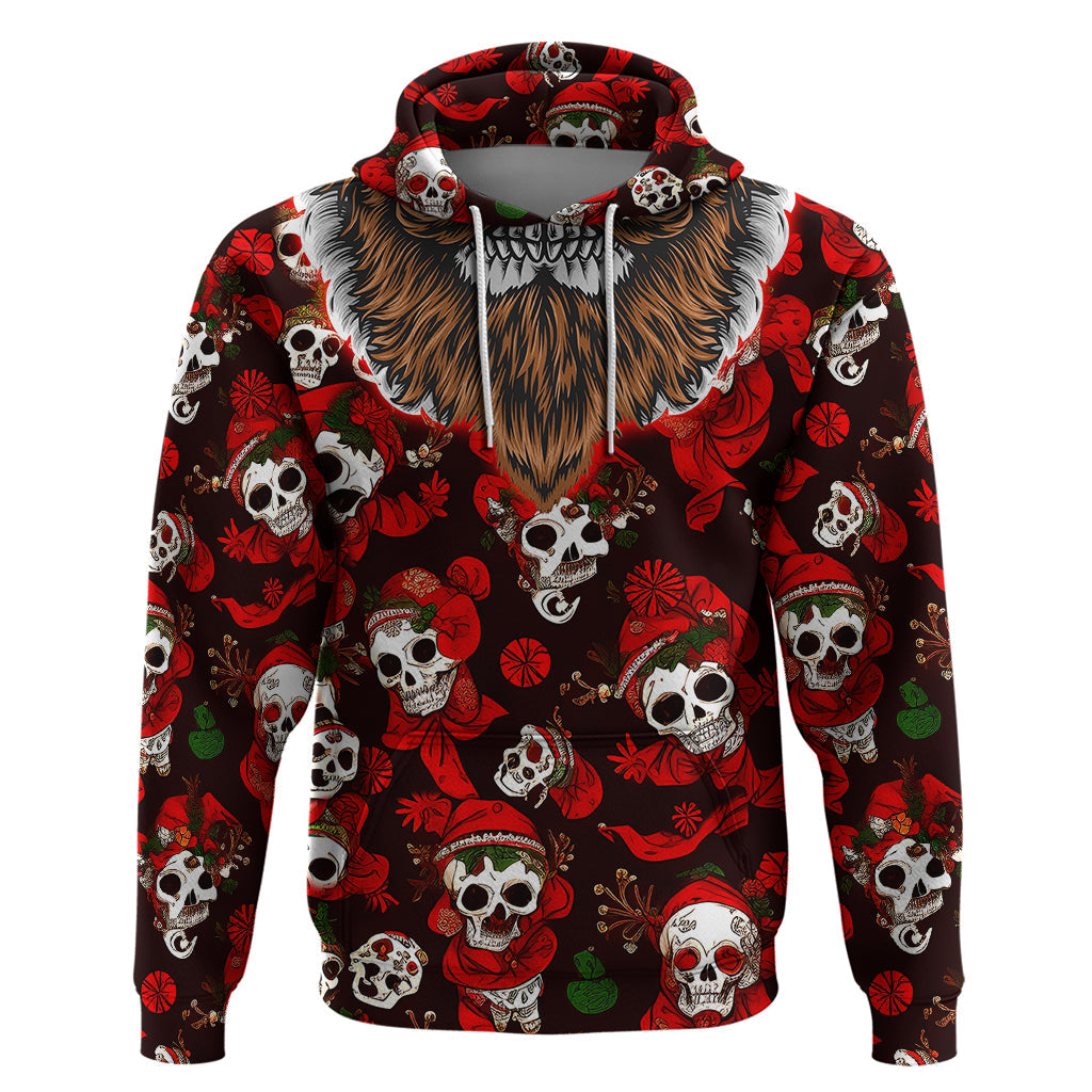 Christmas Skull Hoodie When You're Dead Inside But It's Christmas TS04