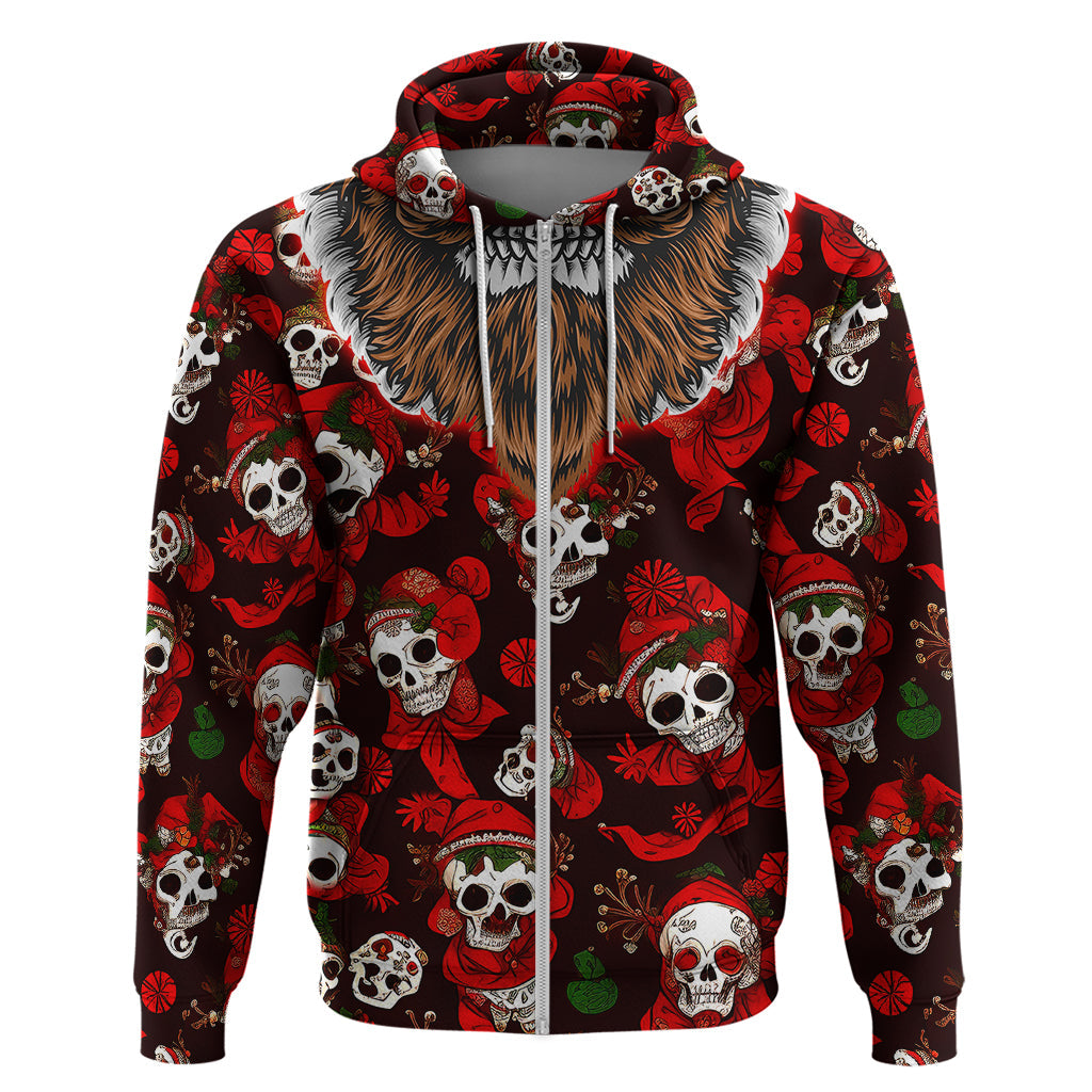 Christmas Skull Hoodie When You're Dead Inside But It's Christmas TS04
