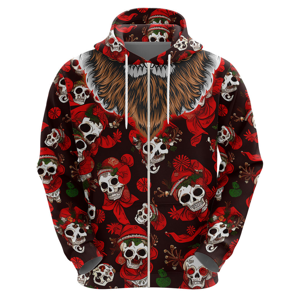 Christmas Skull Hoodie When You're Dead Inside But It's Christmas TS04