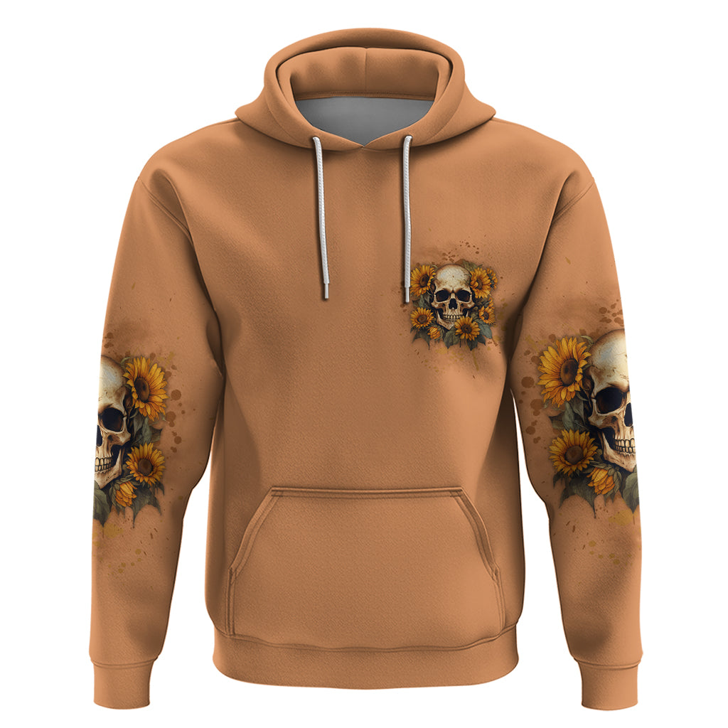She Is Sunshine Sunflower Skull Hoodie TS04