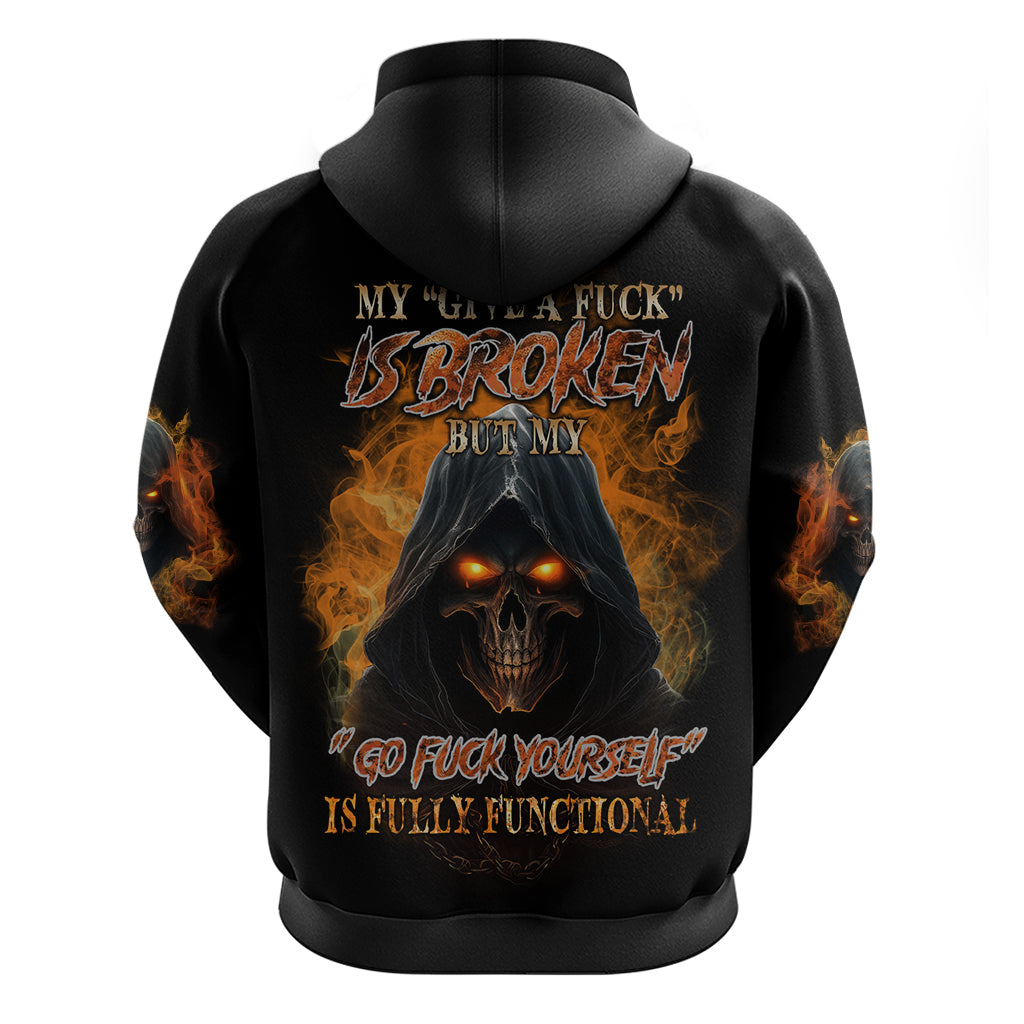 My Give A F Reaper Fire All Hoodie TS04