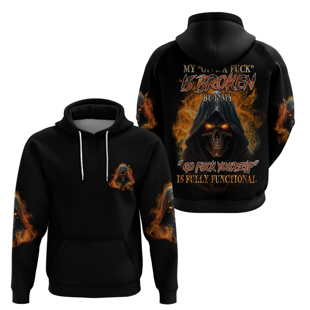 My Give A F Reaper Fire All Hoodie TS04