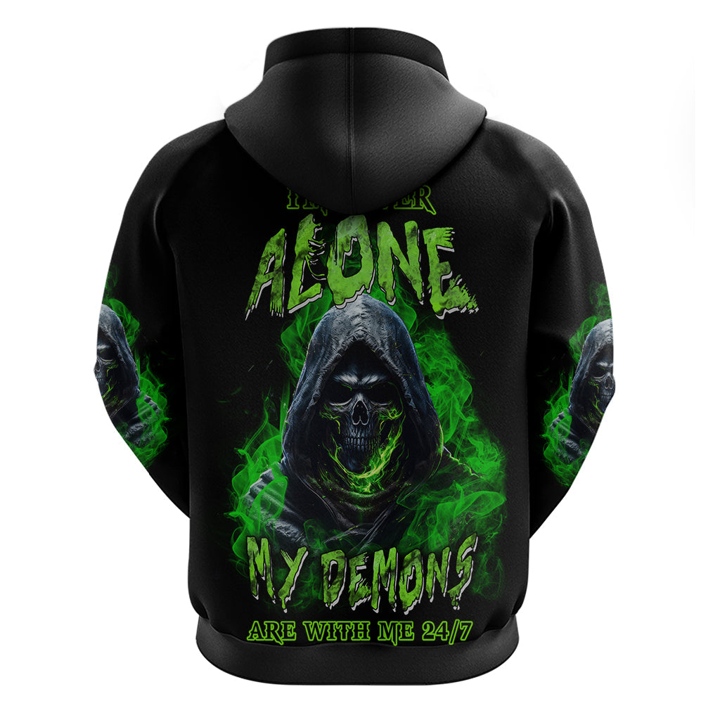 I'm Never Alone My Demons Are With Me 24/7 Hoodie TS04