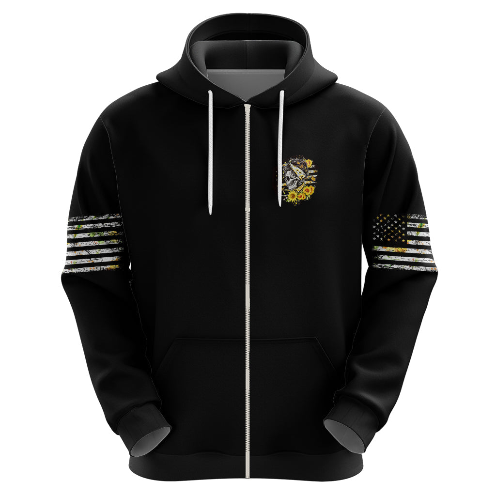 A Little Sunshine A Little Savage Skull Hoodie TS04