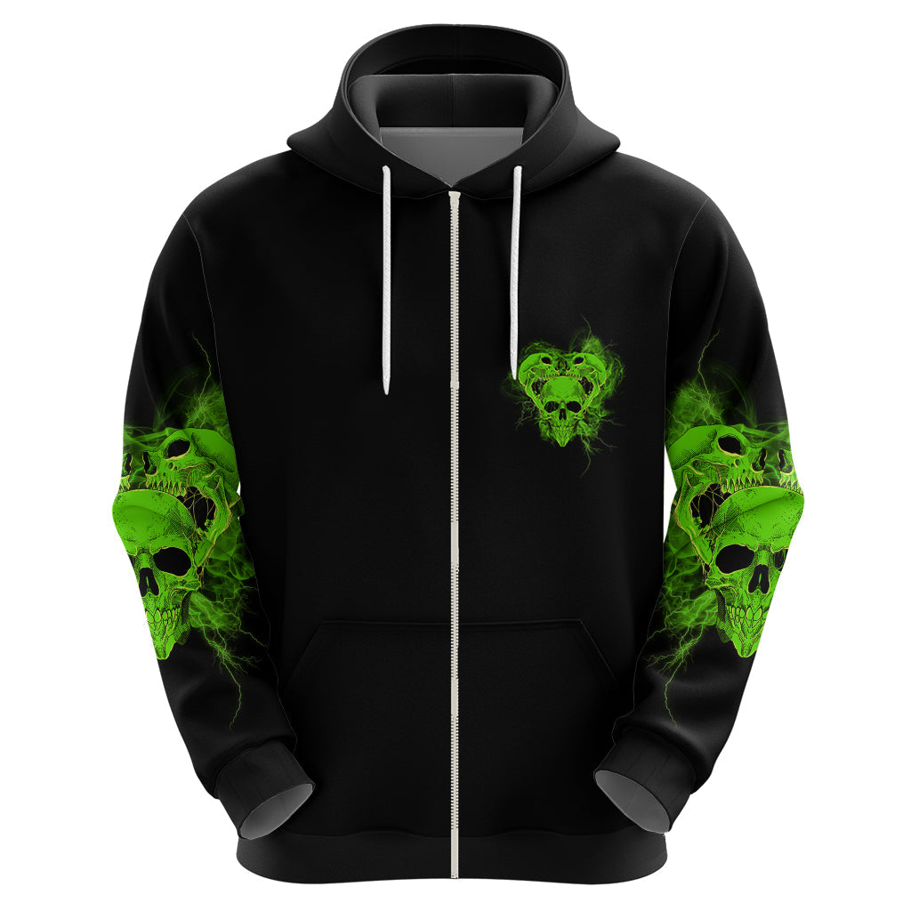 I'm Never Alone Skull Demon Hoodie TS04