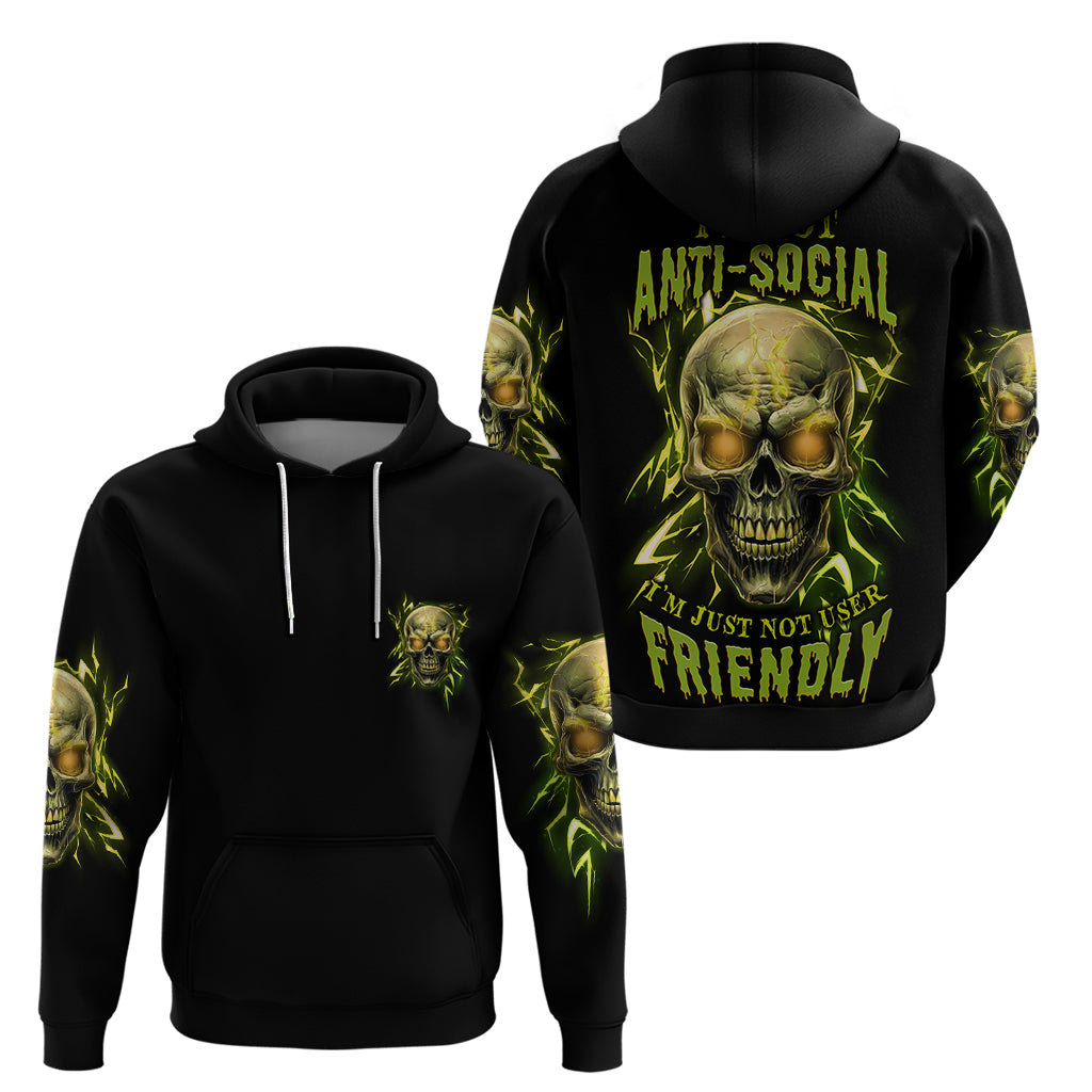 I'm Not Anti-social Mad Skull Hoodie TS04