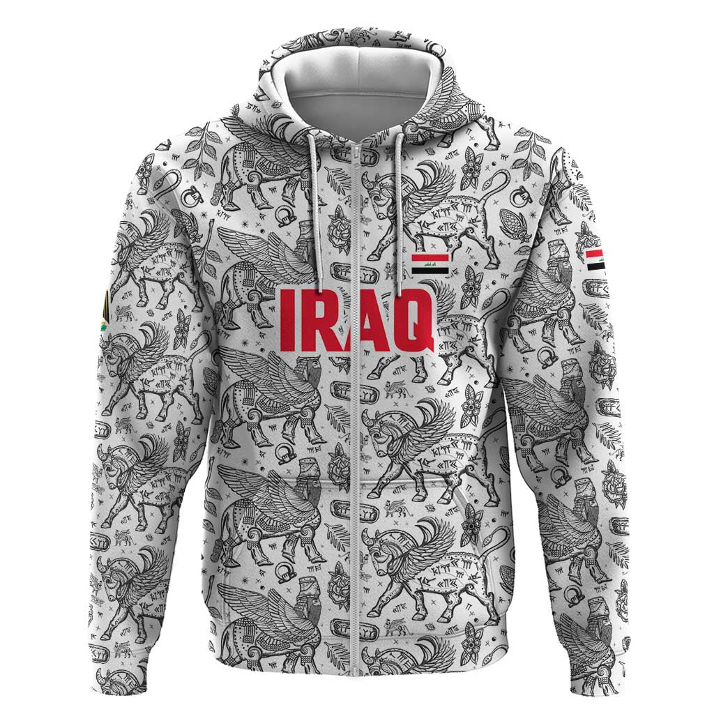 Iraq Ancient Mesopotamian Lamassu Hoodie with Mythical Motif Design TS04
