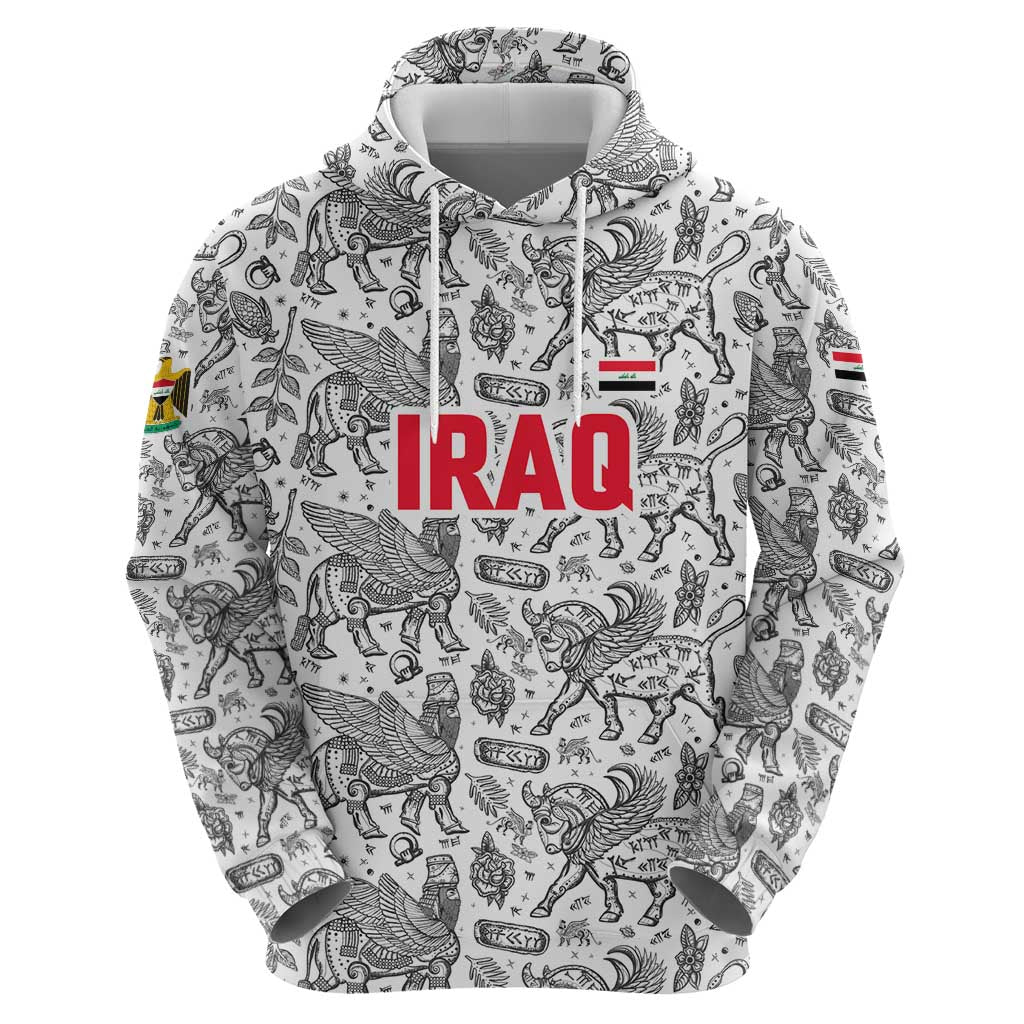 Iraq Ancient Mesopotamian Lamassu Hoodie with Mythical Motif Design TS04