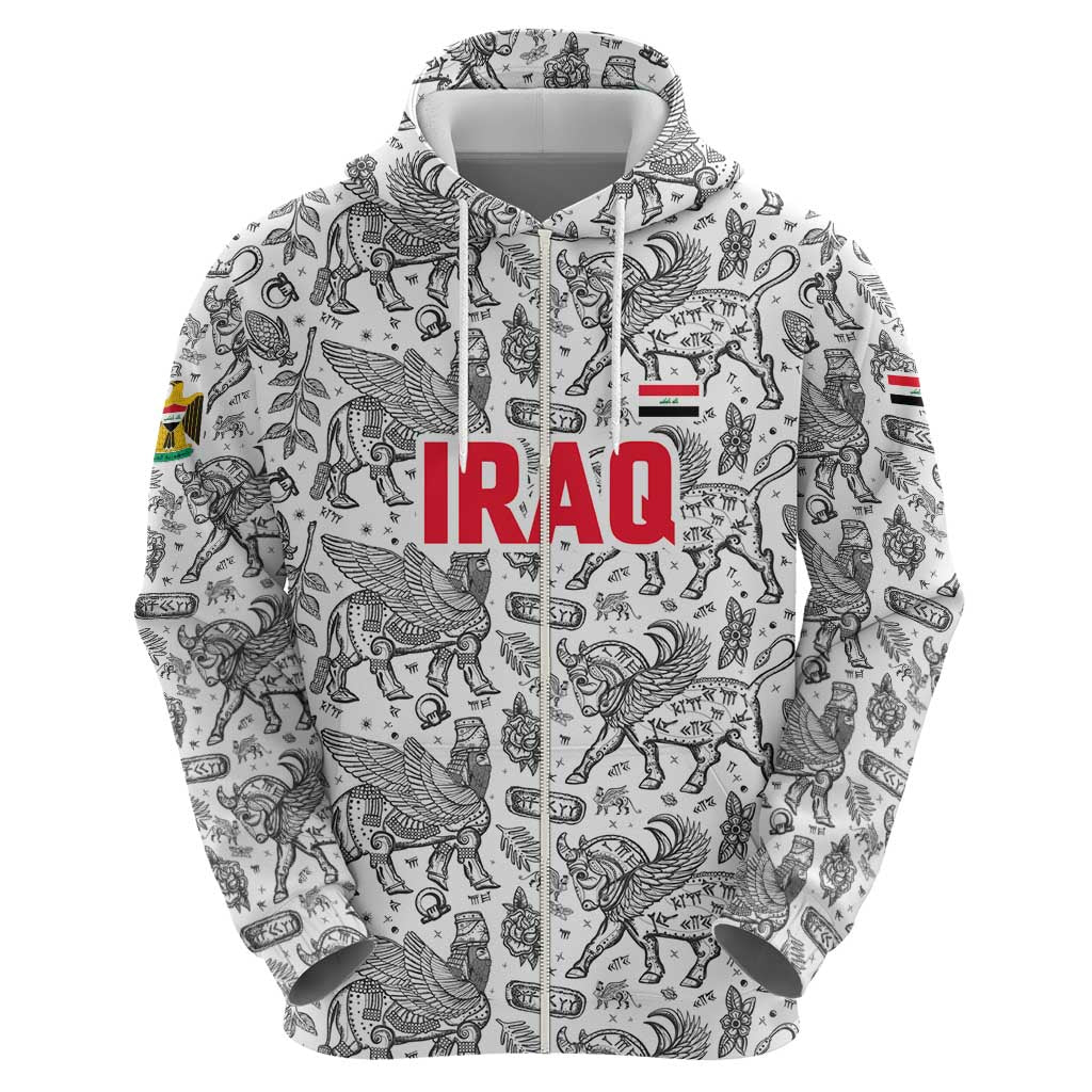 Iraq Ancient Mesopotamian Lamassu Hoodie with Mythical Motif Design TS04