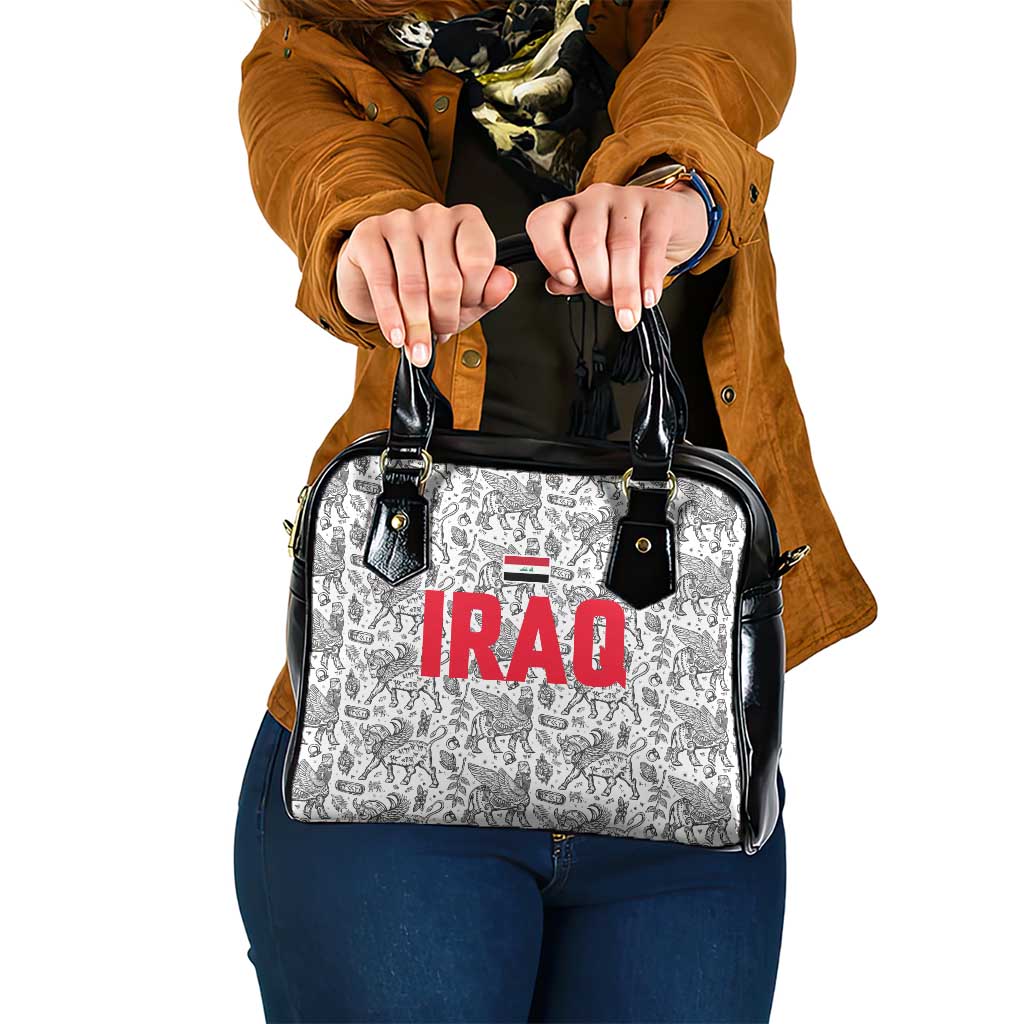 Iraq Ancient Mesopotamian Lamassu Shoulder Handbag with Mythical Motif Design TS04