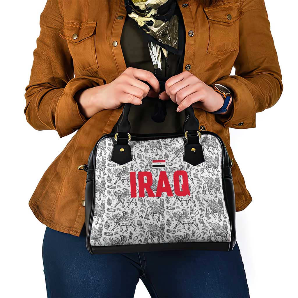Iraq Ancient Mesopotamian Lamassu Shoulder Handbag with Mythical Motif Design TS04