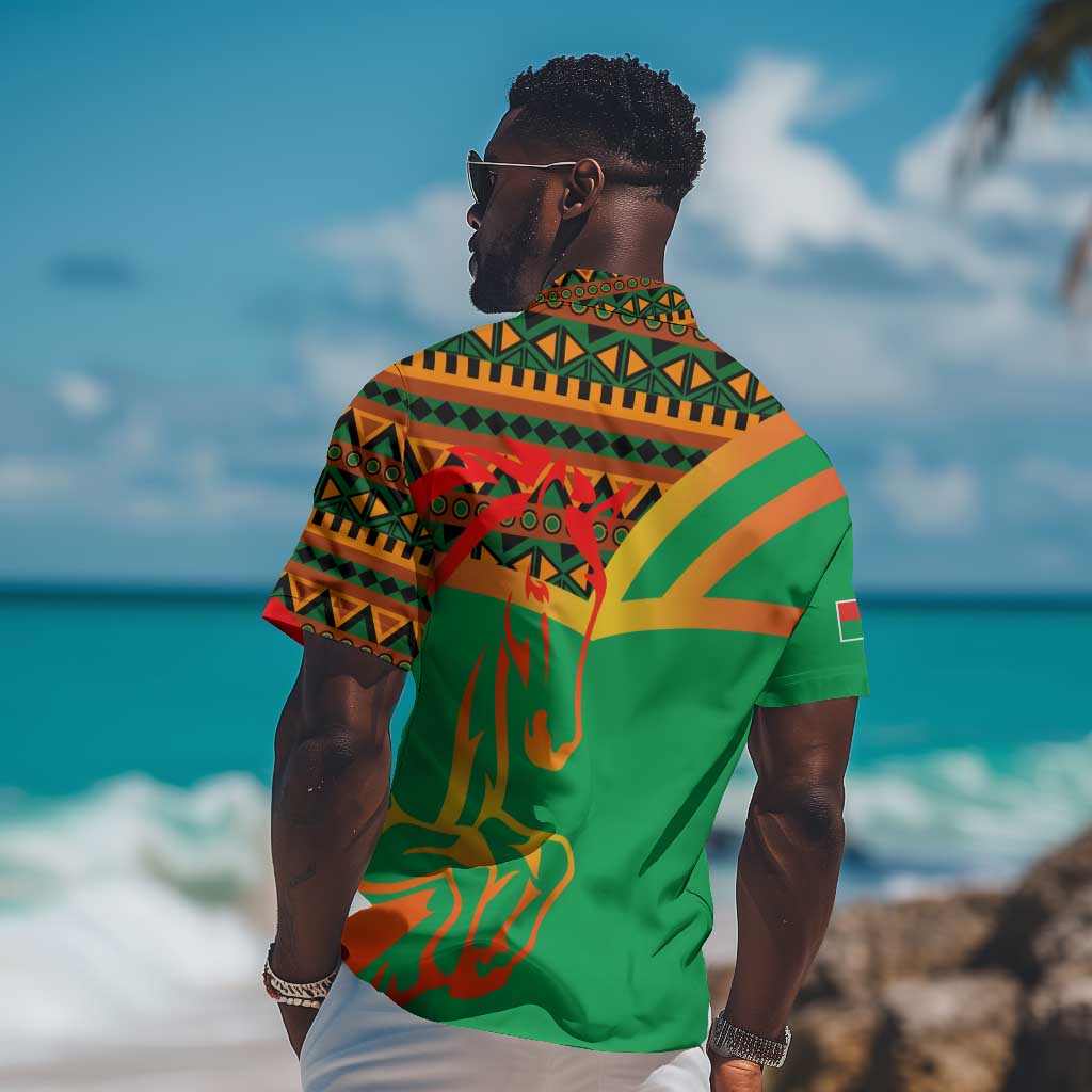 Burkina Faso Heritage Hawaiian Shirt Tribal Spears and National Emblem TS04
