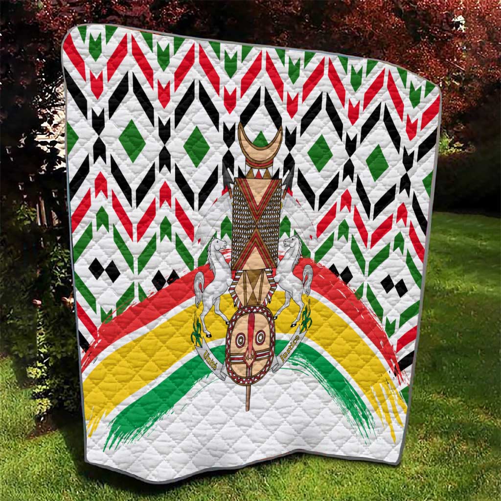 Burkina Faso Quilt Red Green Black Geometric TS04