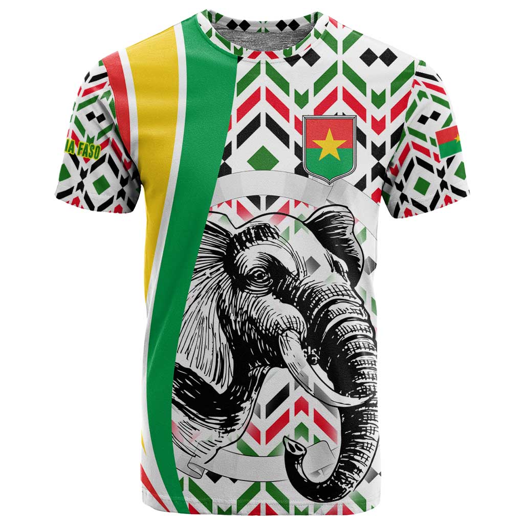 Burkina Faso T shirt Red Green Black Geometric TS04