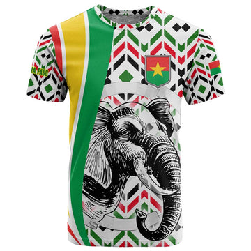 Burkina Faso T shirt Red Green Black Geometric TS04