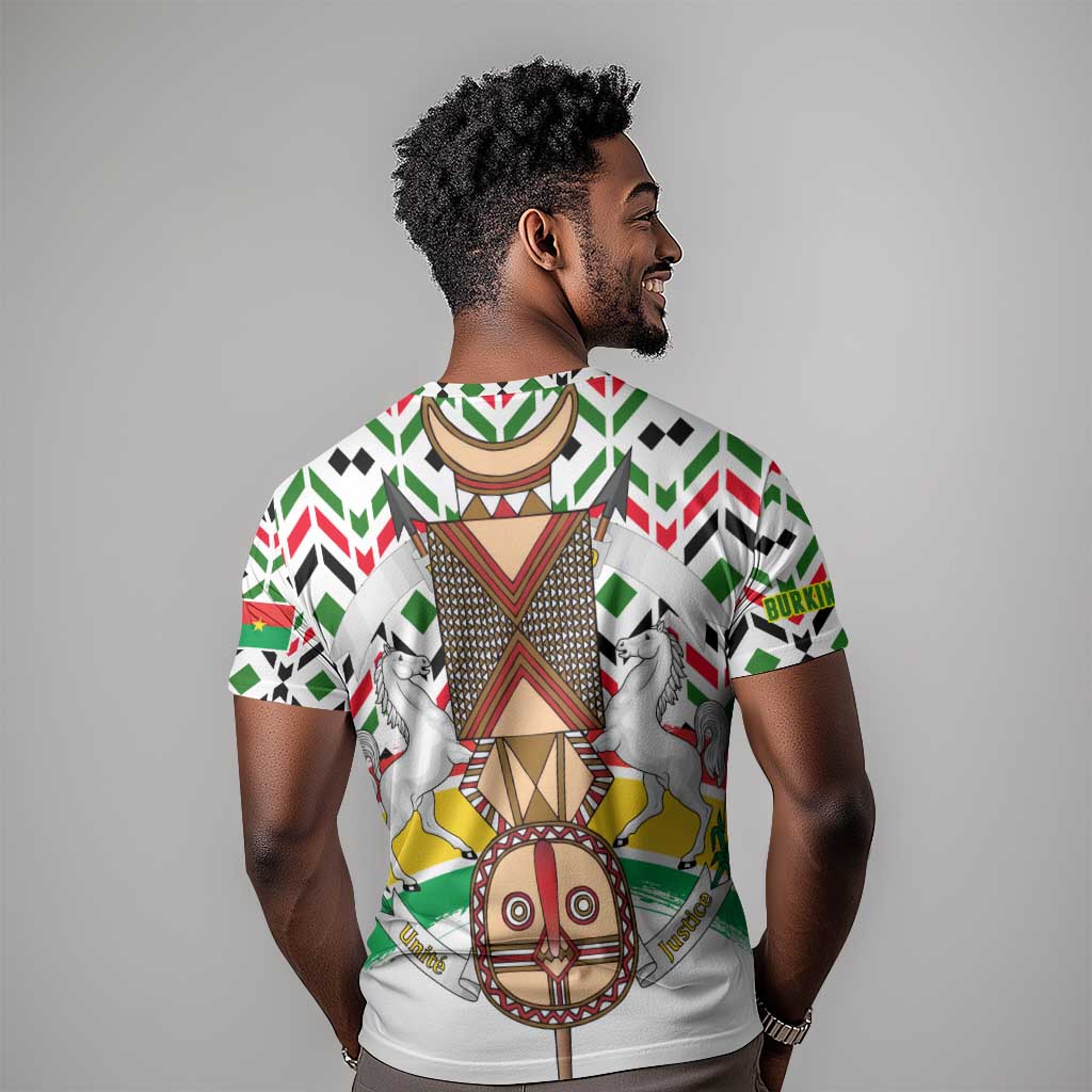 Burkina Faso T shirt Red Green Black Geometric TS04