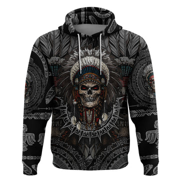 Skull Native American Warrior Hoodie TS04