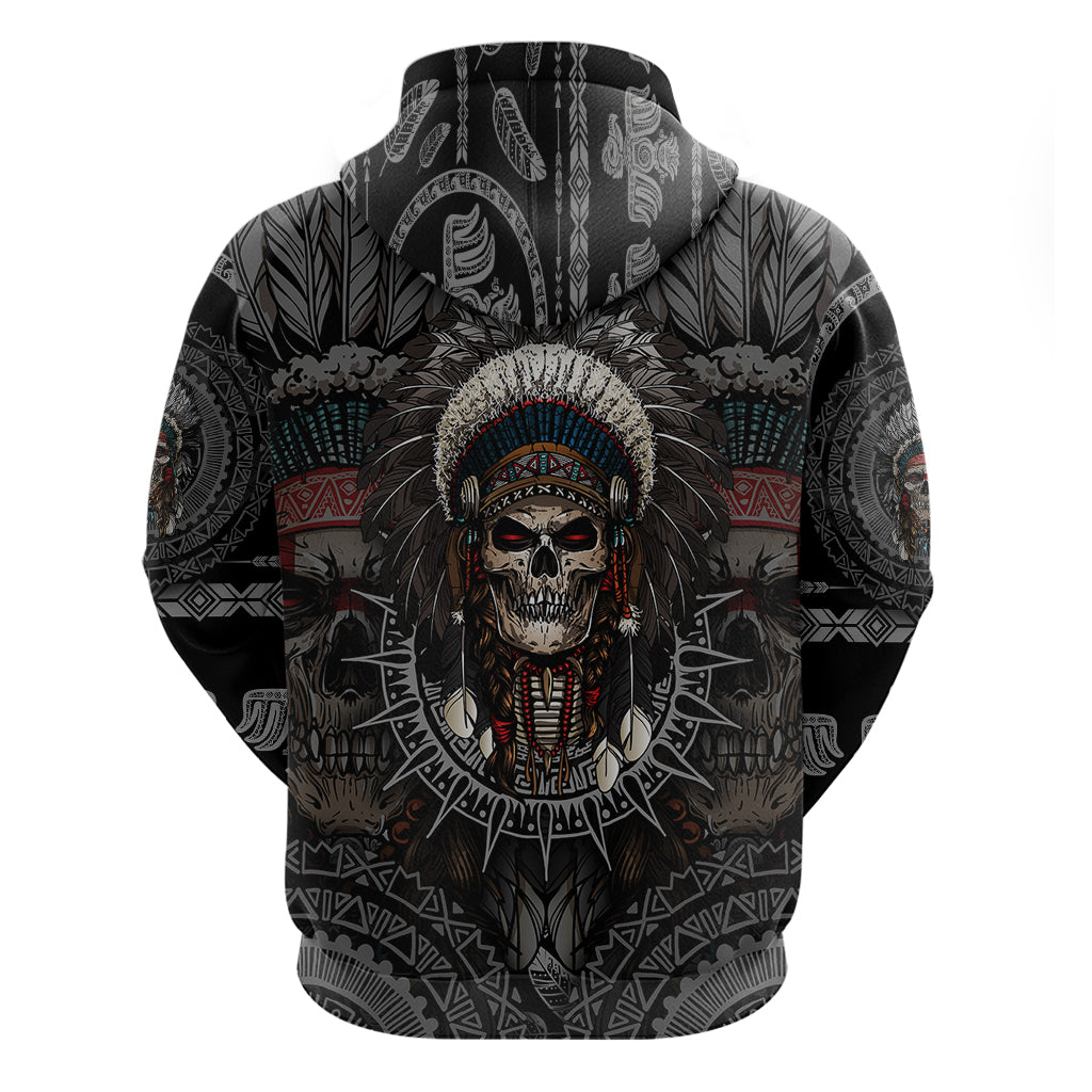 Skull Native American Warrior Hoodie TS04