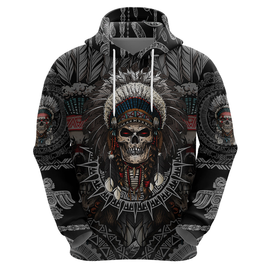 Skull Native American Warrior Hoodie TS04