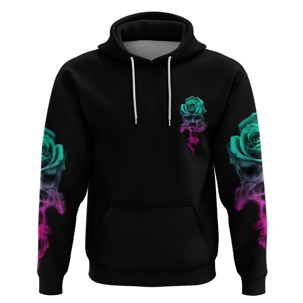I Can Buy Myself Flowers Smoke Rose Skull Hoodie TS04