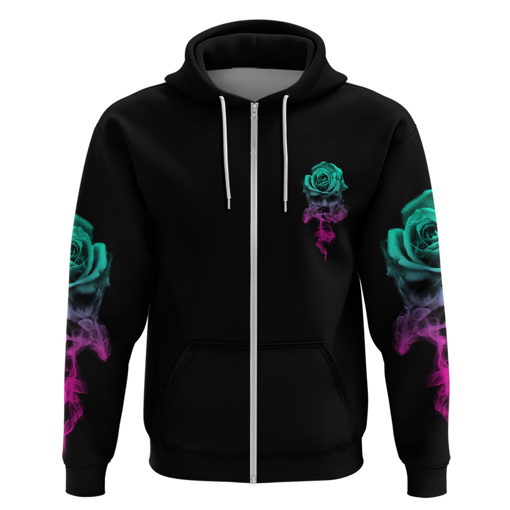 I Can Buy Myself Flowers Smoke Rose Skull Hoodie TS04