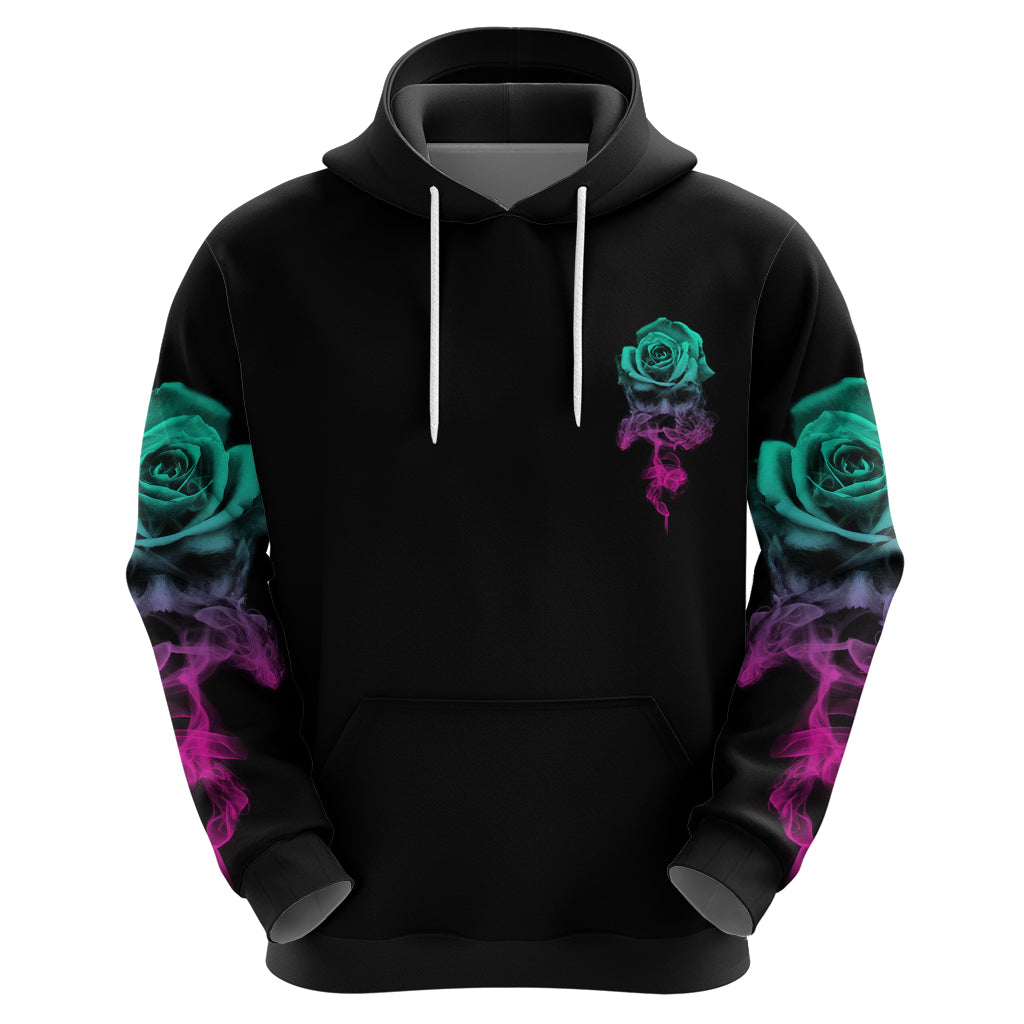 I Can Buy Myself Flowers Smoke Rose Skull Hoodie TS04