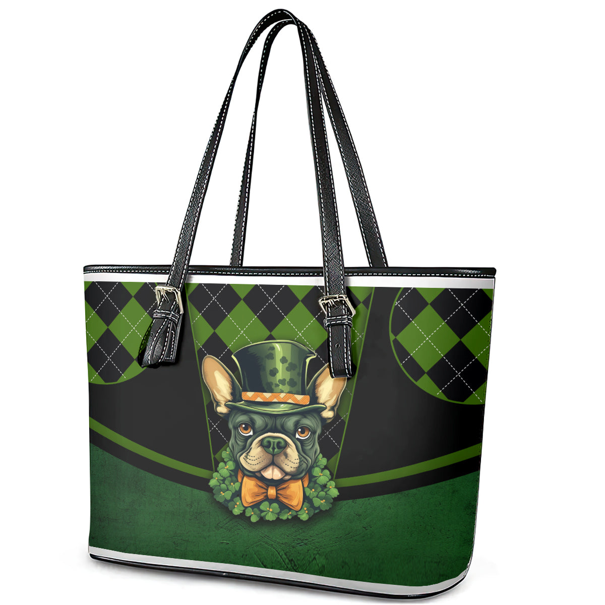 In My Veins Flows The Blood Of Irish Rebels Leather Tote Bag TS04
