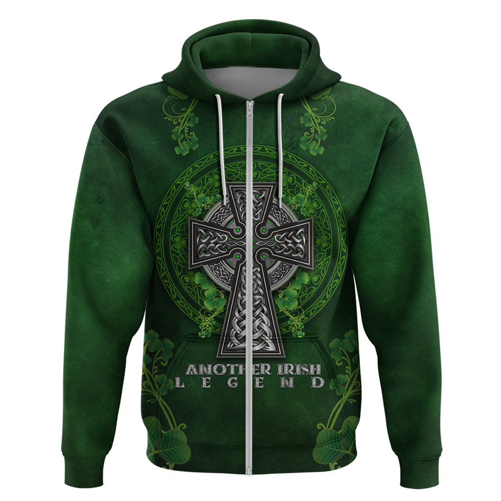 Irish Cross Mix With Shamrock Floral Hoodie TS04