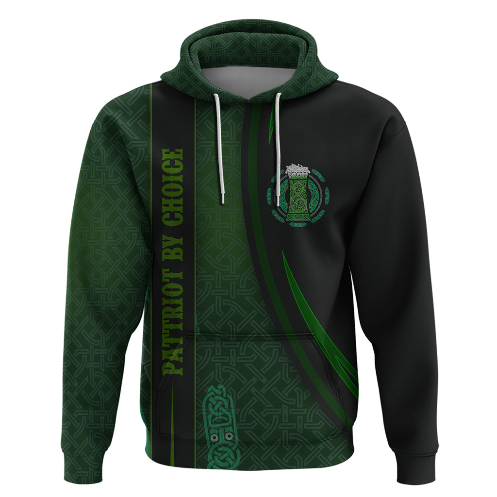 Beer Cup Pattern And Celtic Circle Green Hoodie TS04