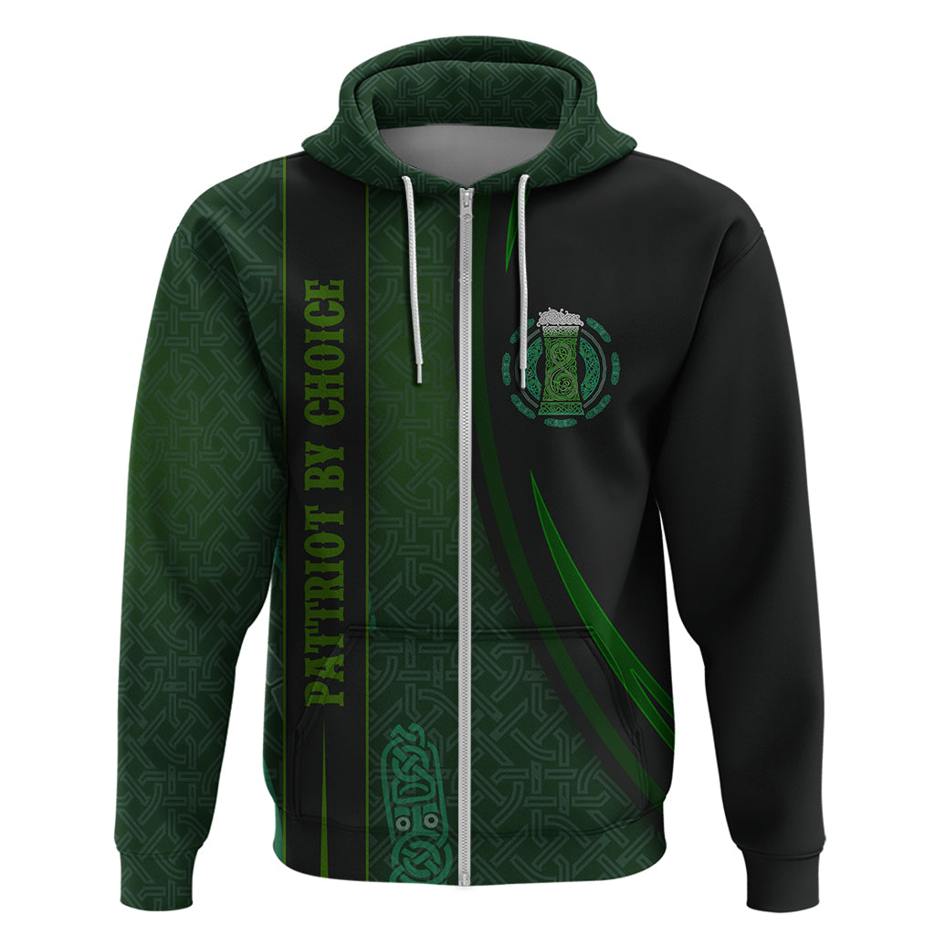 Beer Cup Pattern And Celtic Circle Green Hoodie TS04