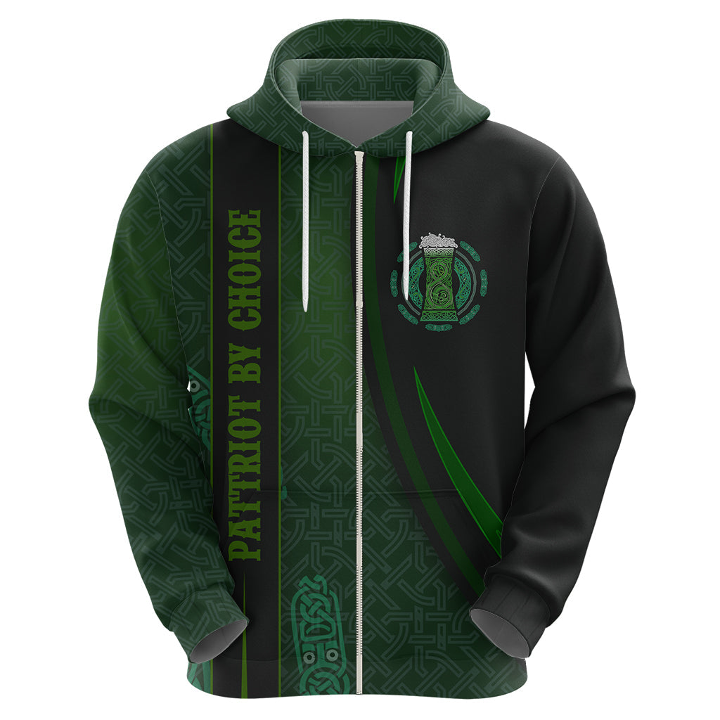 Beer Cup Pattern And Celtic Circle Green Hoodie TS04