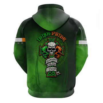 Irish Pride - Skull Cross Mix Hoodie TS04