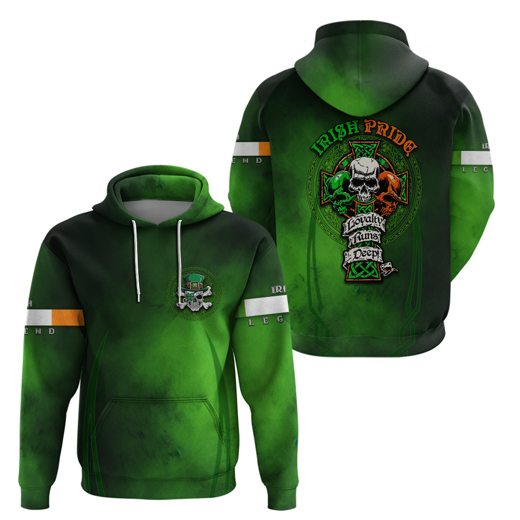 Irish Pride - Skull Cross Mix Hoodie TS04