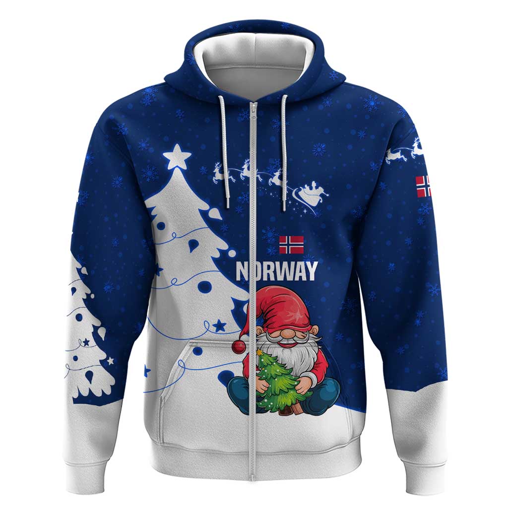 Norway Christmas Hoodie with Nordic Gnome Santa White Tree and Snowflake TS04