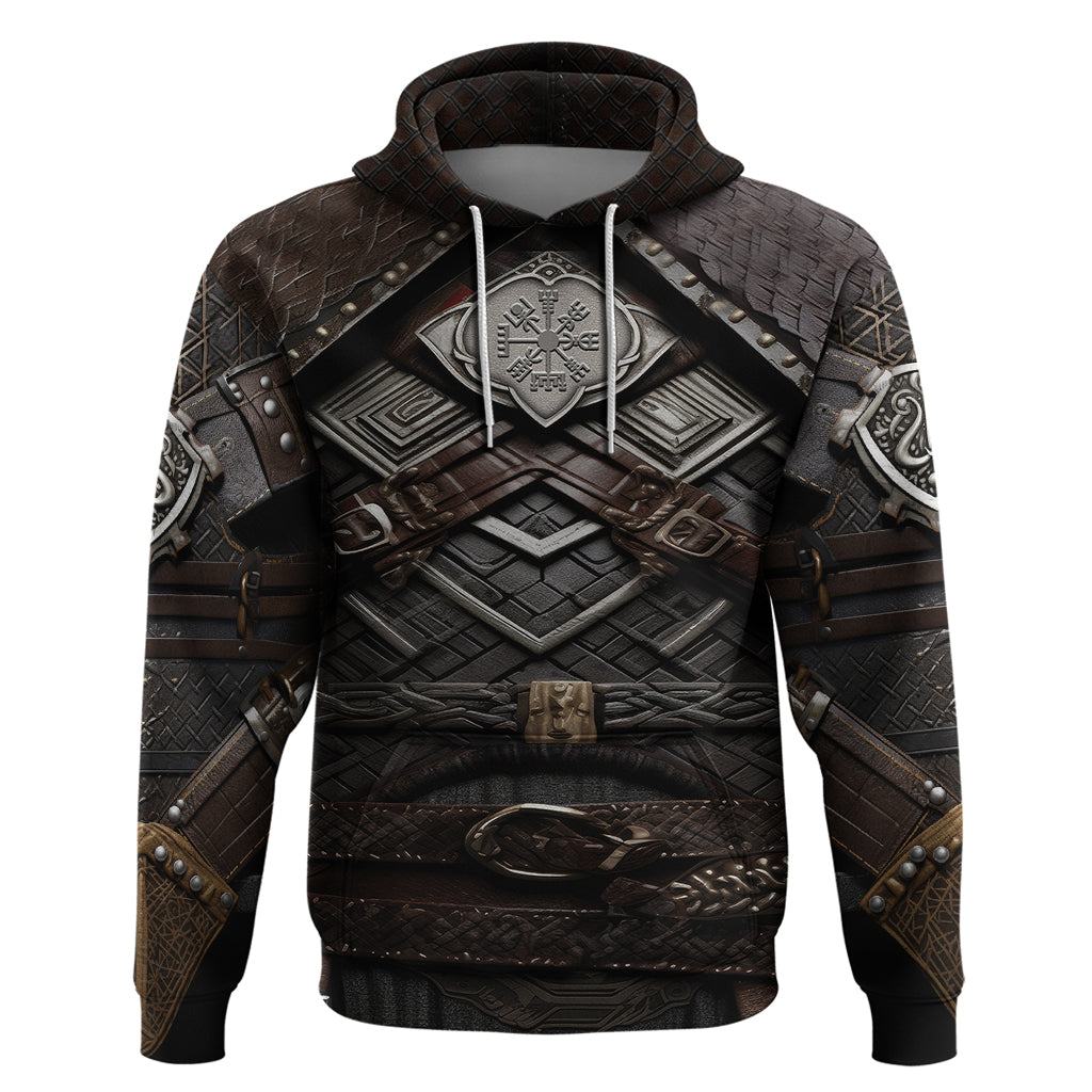 Viking Warrior Armor Hoodie Fenrir Wolf Symbol TS04
